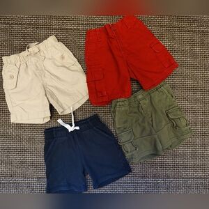 Gap, Gymb.,Place Baby Shorts Set - Red, Beige, Green, and Navy